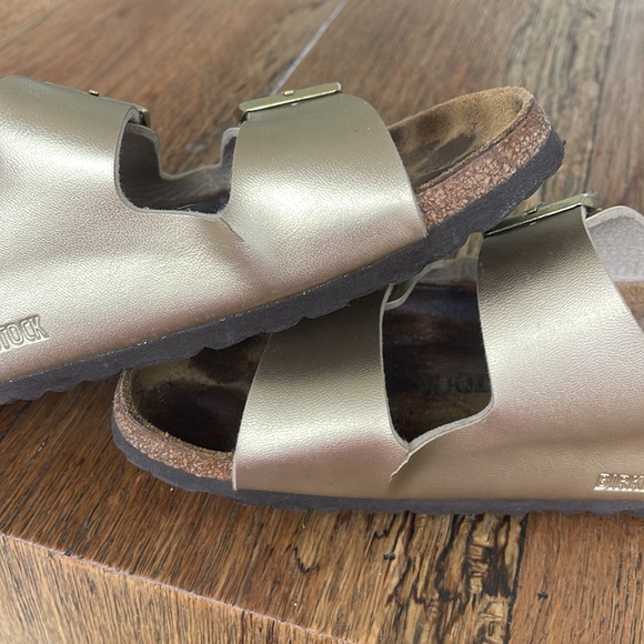 Birkenstock Arizona Gold Birko-Flor 39 / 8-8.5 - Picture 9 of 11